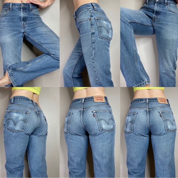 Levi's 505 regular fit worn-in vintage jeans 34x29 - Picture 2 of 8